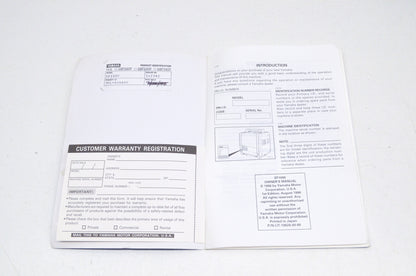 OEM Yamaha Owner's Manual EF1000 Generator