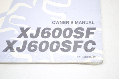 OEM Yamaha LIT-11626-08-87 XJ600SF/SFC Owner's Manual NOS