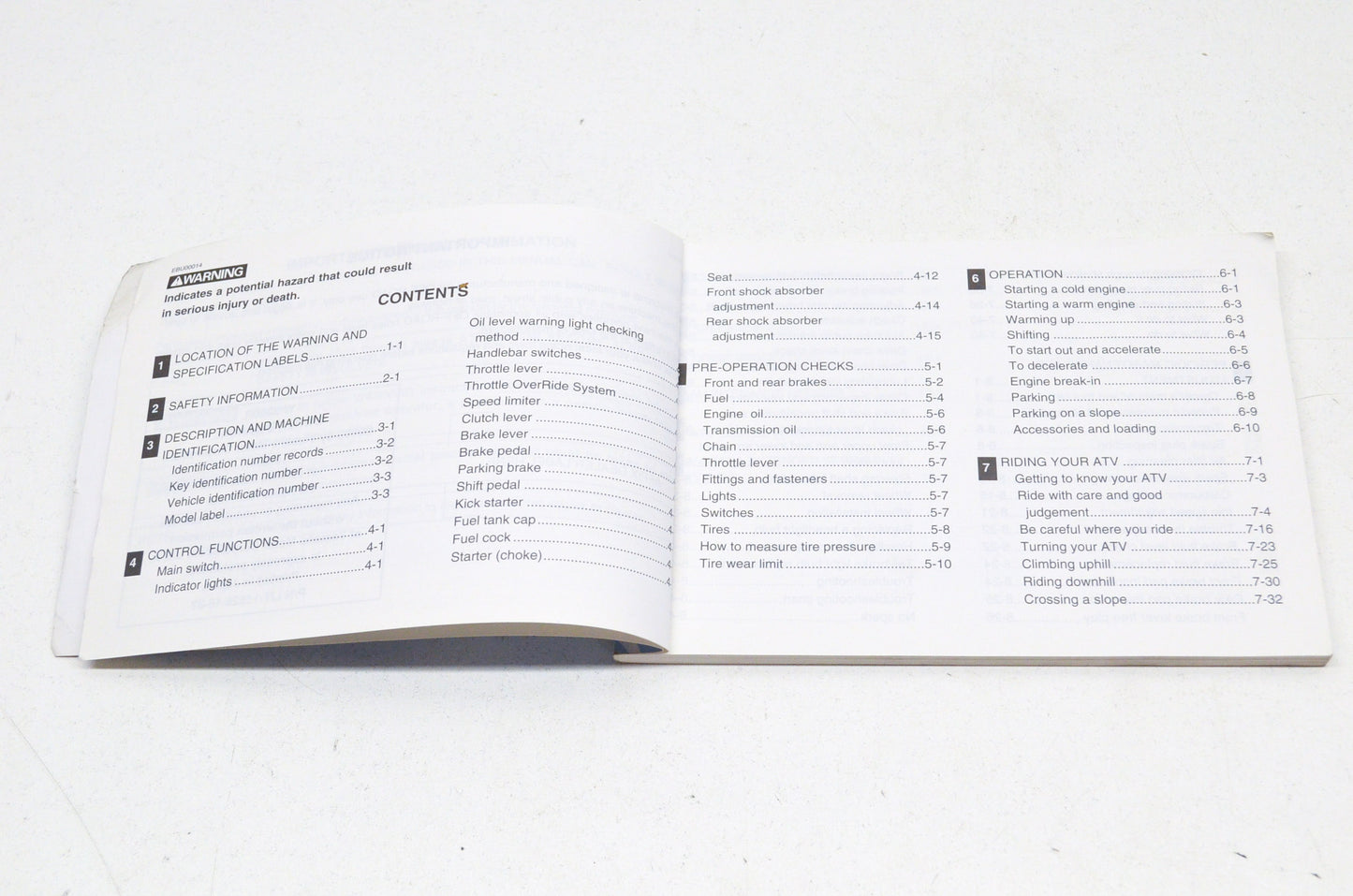OEM Yamaha LIT-11626-16-37 YFS200R BLASTER Owner's Manual
