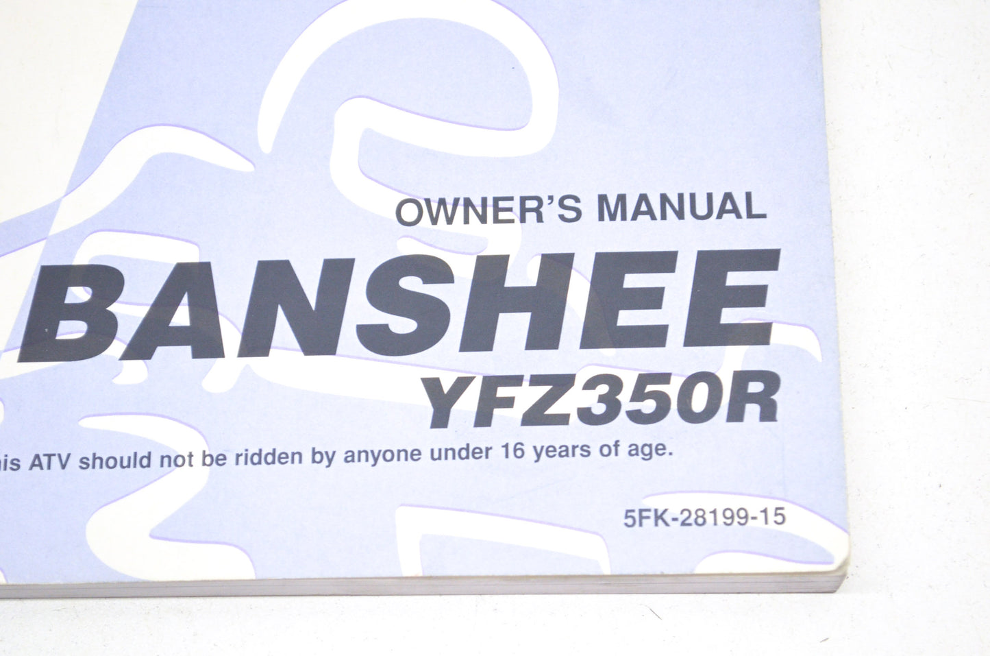 OEM Yamaha Owner's Manual Banshee YFZ350R