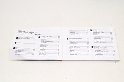 OEM Yamaha Owner's Manual Banshee YFZ350R