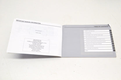 OEM Yamaha Owner's Manual Vmax VMX12N, VMX12NC
