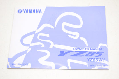 OEM Yamaha LIT-11626-20-08 Owner's/Service Manual YZ85W1 YZ85