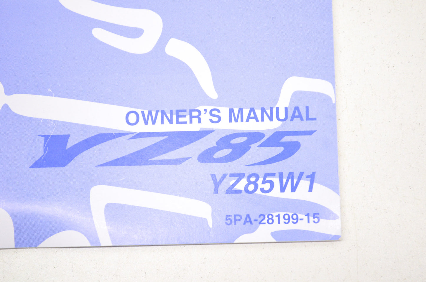 OEM Yamaha LIT-11626-20-08 Owner's/Service Manual YZ85W1 YZ85