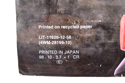 OEM Yamaha Owner's Manual Road Star XV16A/AT