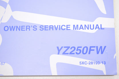 OEM Yamaha LIT-11626-20-57 YZ250FW Owner's/Service Manual NOS