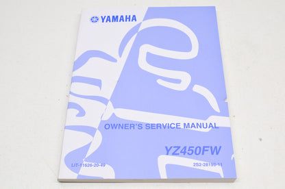 OEM Yamaha LIT-11626-20-49 Owner's Service Manual YZ450FW NOS