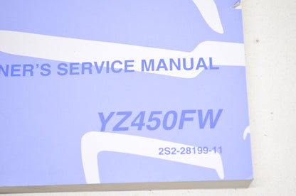 OEM Yamaha LIT-11626-20-49 Owner's Service Manual YZ450FW NOS