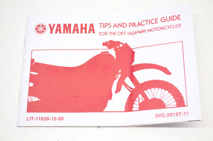 OEM Yamaha LIT-11626-15-50 Ride Tips & Practice Guide Manual