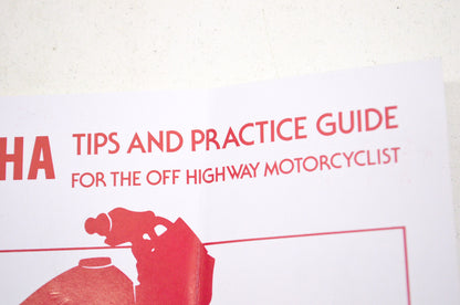 OEM Yamaha LIT-11626-15-50 Ride Tips & Practice Guide Manual