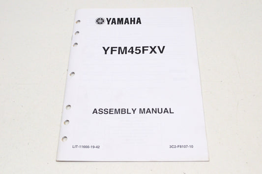 OEM Yamaha LIT-11666-19-42 YFM45FX/ FXSPX/ FXX Assembly Manual