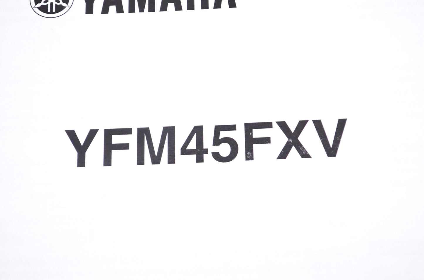 OEM Yamaha LIT-11666-19-42 YFM45FX/ FXSPX/ FXX Assembly Manual