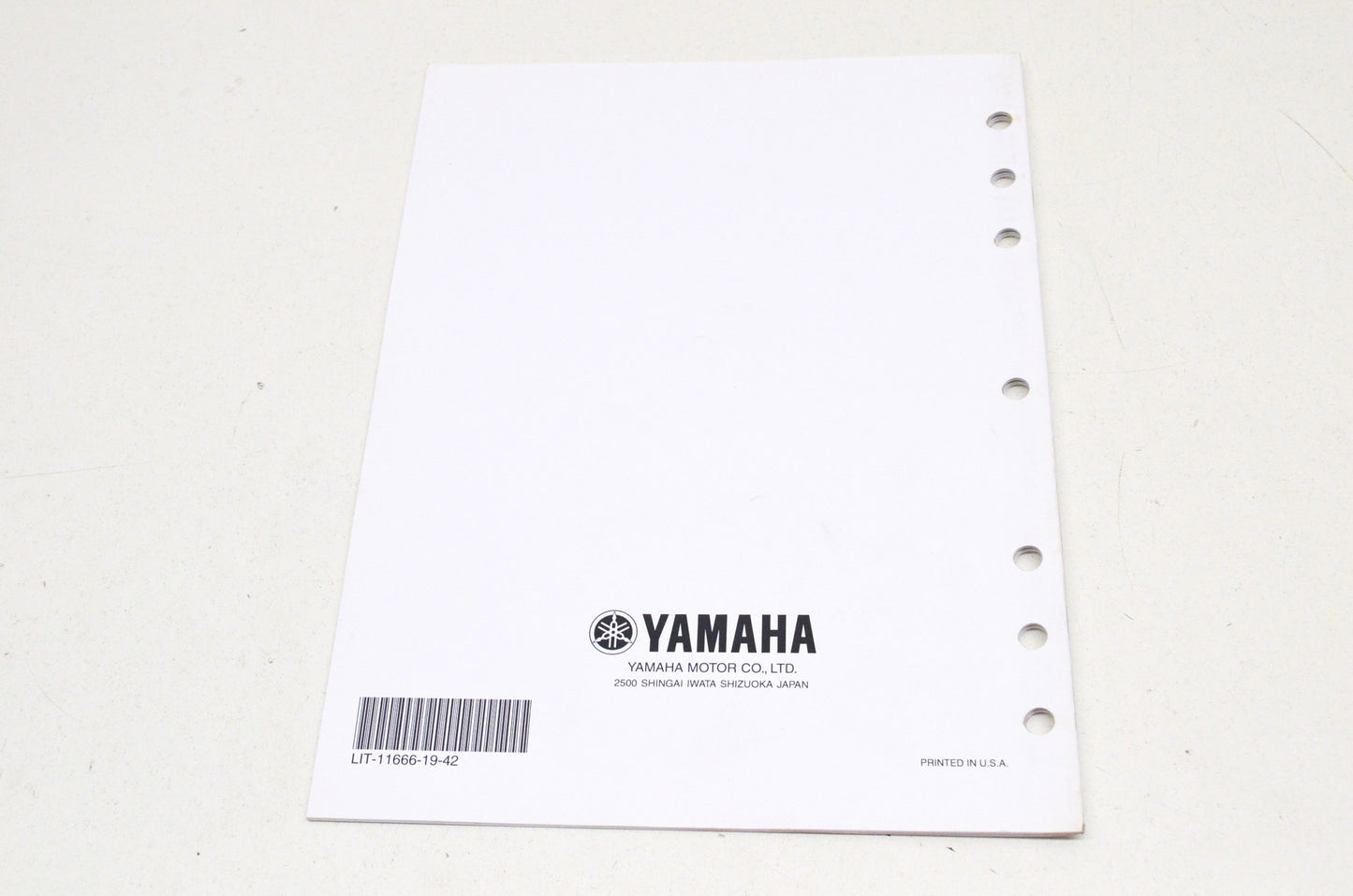 OEM Yamaha LIT-11666-19-42 YFM45FX/ FXSPX/ FXX Assembly Manual