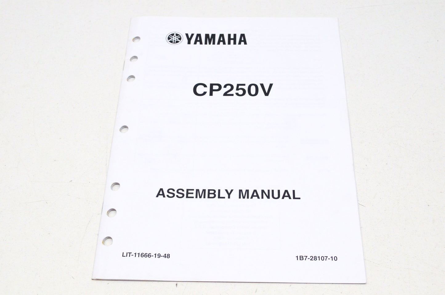 OEM Yamaha LIT-11666-19-48 CP250V Assembly Manual NOS