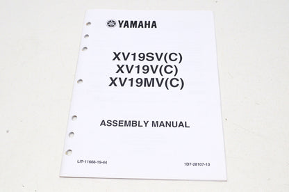 OEM Yamaha LIT-11666-19-44 XV19V/SV/MV/C Assembly Manual NOS