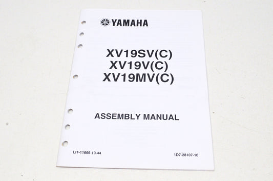 OEM Yamaha LIT-11666-19-44 XV19V/SV/MV/C Assembly Manual NOS