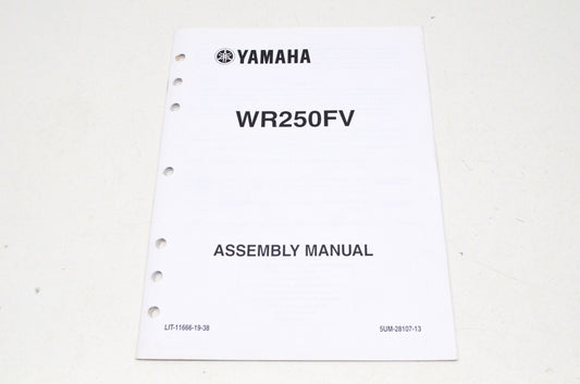 OEM Yamaha LIT-11666-19-38 WR250FV 2006 Assembly Manual NOS