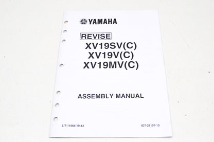 OEM Yamaha LIT-11666-19-44 XV19V/SV/MV/C Assembly Manual NOS