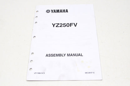 OEM Yamaha LIT-11666-19-72 YZ250FV Assembly Manual
