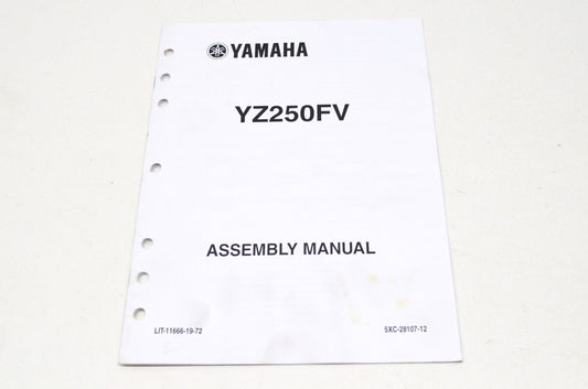 OEM Yamaha LIT-11666-19-72 YZ250FV Assembly Manual