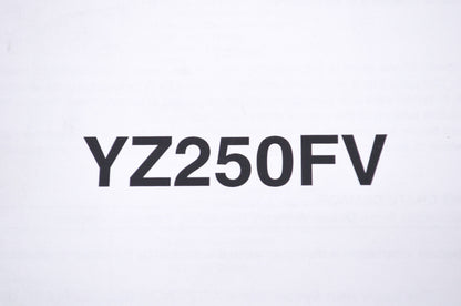 OEM Yamaha LIT-11666-19-72 YZ250FV Assembly Manual