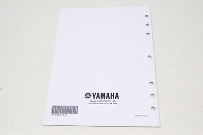 OEM Yamaha LIT-11666-19-72 YZ250FV Assembly Manual