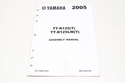 OEM Yamaha LIT-11666-18-01 TTR125T/TTR125LWT Assembly Manual