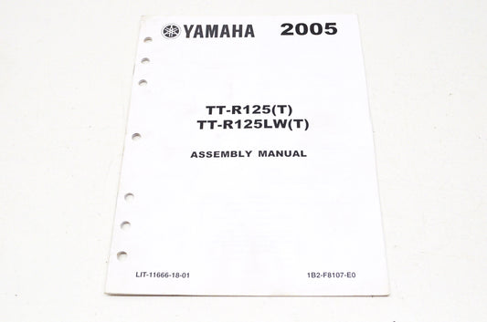 OEM Yamaha LIT-11666-18-01 TTR125T/TTR125LWT Assembly Manual