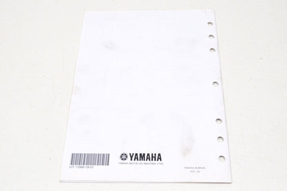 OEM Yamaha LIT-11666-18-01 TTR125T/TTR125LWT Assembly Manual