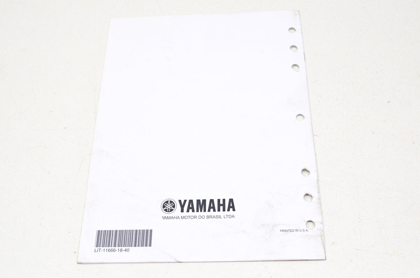 OEM Yamaha LIT-11666-18-40 TTR230T(C) Assembly Manual