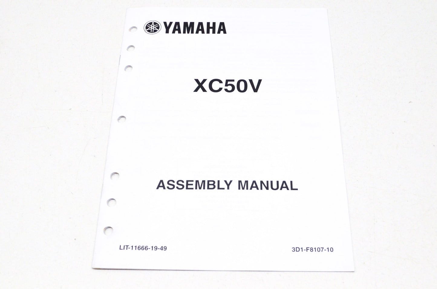 OEM Yamaha LIT-11666-19-49 XC50V Assembly Manual NOS