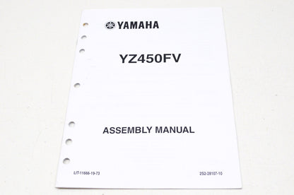 OEM Yamaha LIT-11666-19-73 Assembly Manual YZ450FV NOS