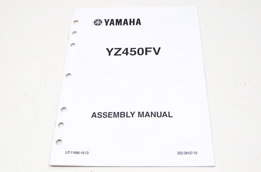 OEM Yamaha LIT-11666-19-73 Assembly Manual YZ450FV NOS