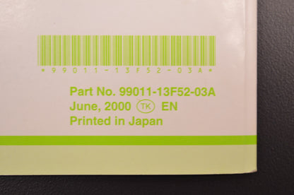 OEM Suzuki 99011-13F52-03A Owner's Manual GZ250K1 200