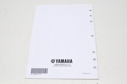 OEM Yamaha LIT-11666-19-73 Assembly Manual YZ450FV NOS