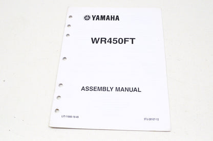 OEM Yamaha LIT-11666-18-49 WR450FT Assembly Manual NOS