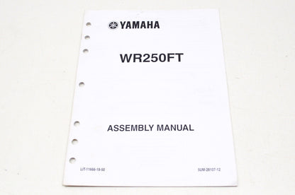 OEM Yamaha LIT-11666-18-50 WR250FT Assembly Manual NOS