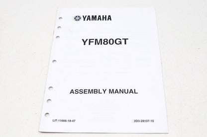 OEM Yamaha LIT-11666-18-47 YFM80GT Assembly Manual NOS