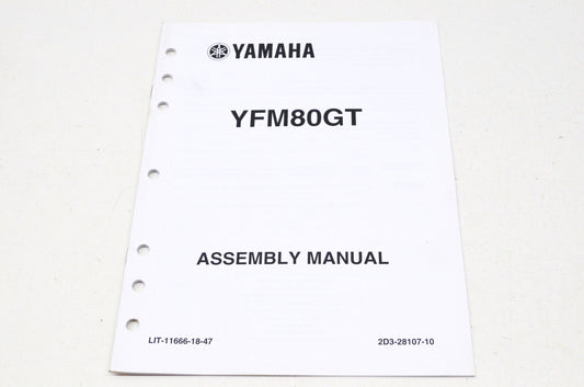 OEM Yamaha LIT-11666-18-47 YFM80GT Assembly Manual NOS