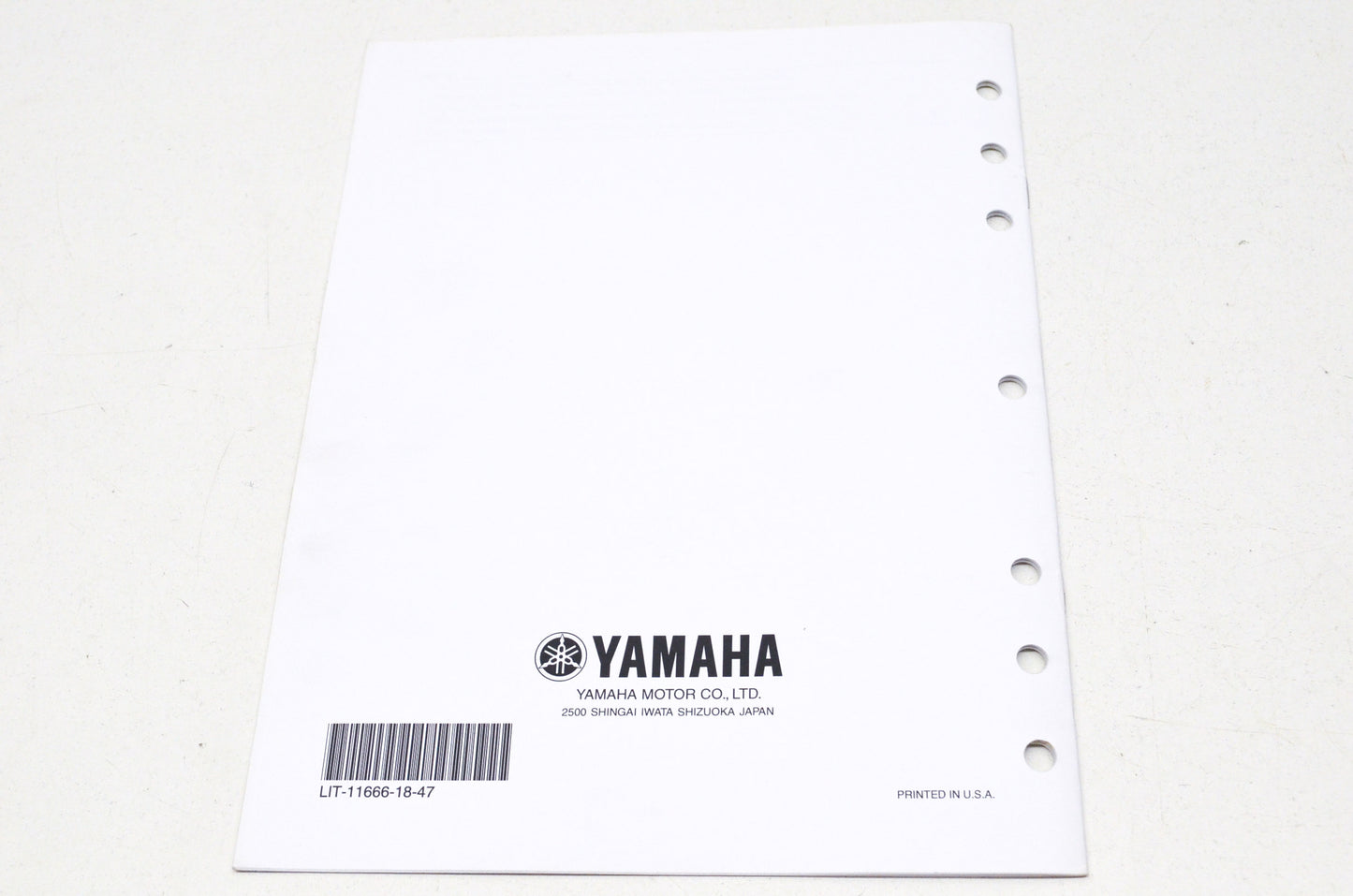 OEM Yamaha LIT-11666-18-47 YFM80GT Assembly Manual NOS