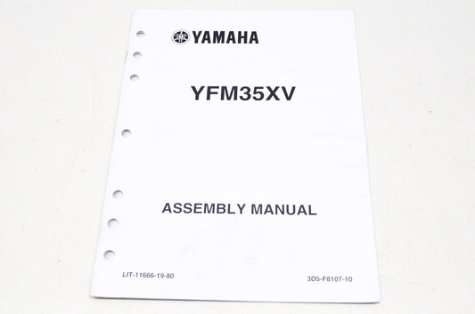 OEM Yamaha LIT-11666-19-80 YFM35XV Assembly Manual NOS