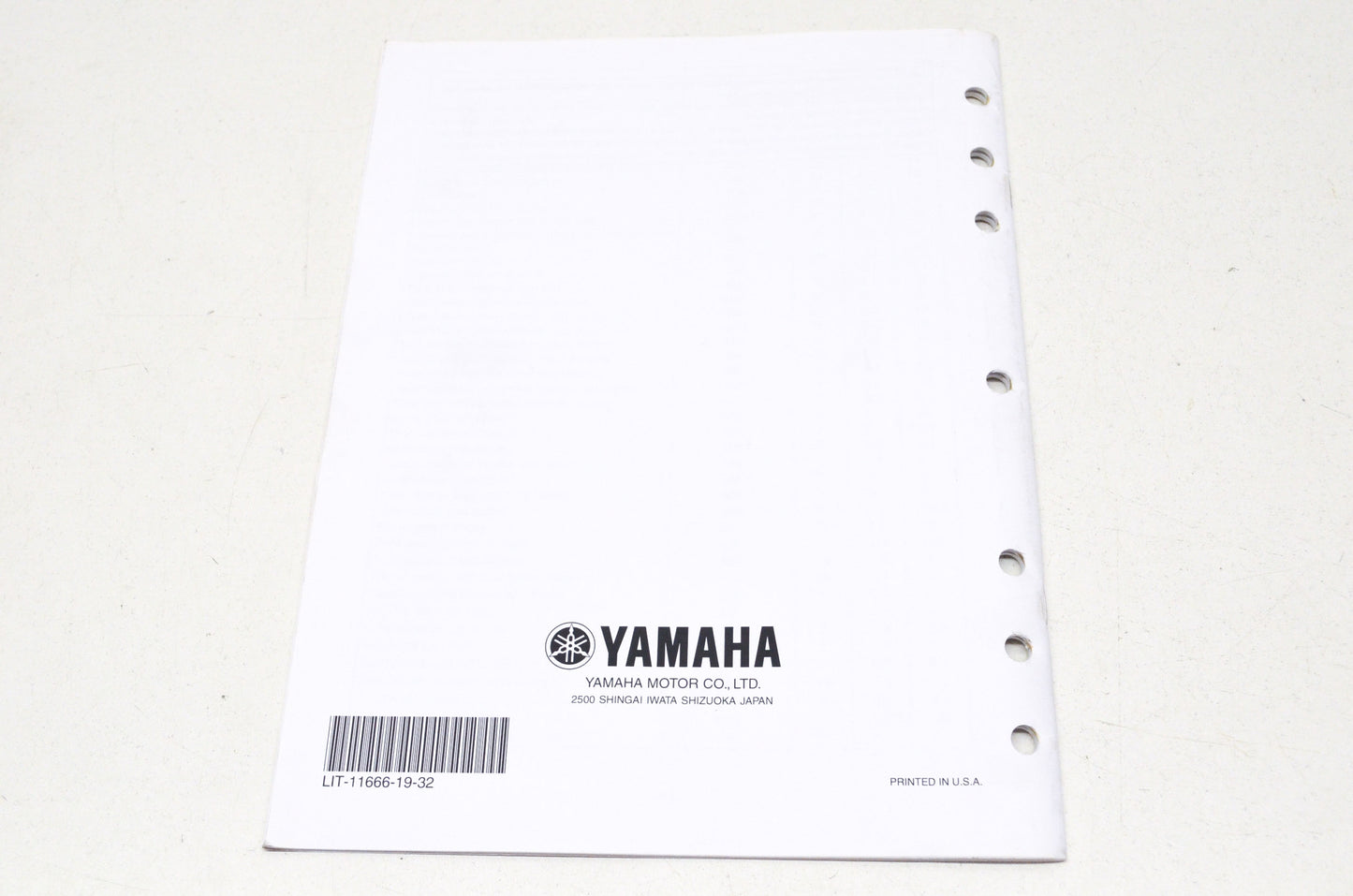 OEM Yamaha LIT-11666-19-32 YFZ450 (V-Y) 2006 - Assembly Manual NOS