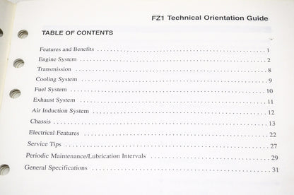 Technical Orientation Guide FZ1 NOS