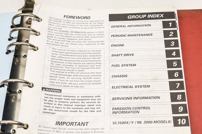 OEM Suzuki 99500-39162-03E Service Manual VL1500/C90