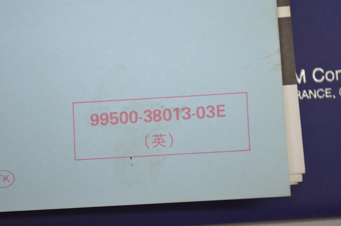OEM Suzuki 99500-38013-03E Service Manual VX800 1990-96