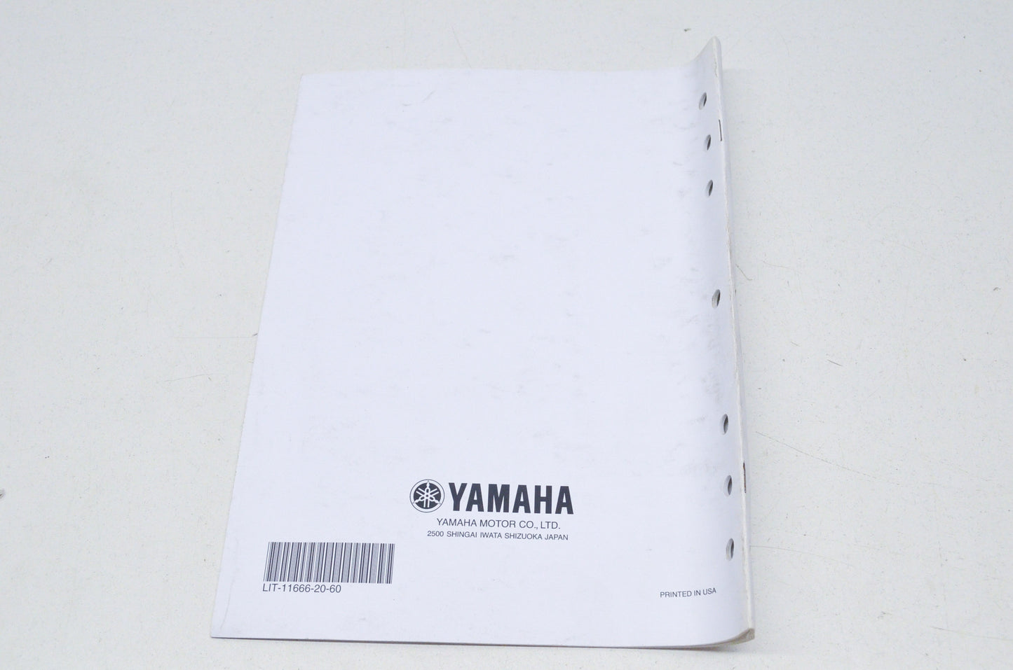 OEM Yamaha LIT-11666-20-60 FZS6W(C) Assembly Manual