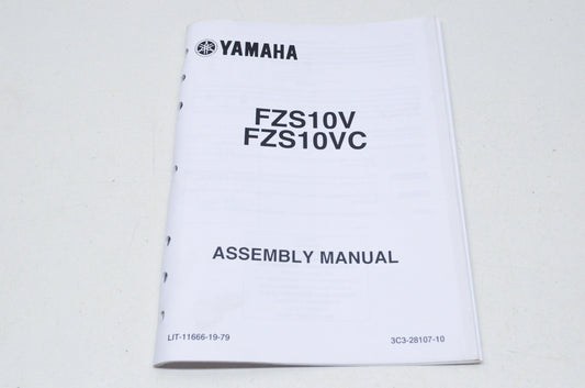 OEM Yamaha LIT-11666-19-79 FZS10V(C) Assembly Manual