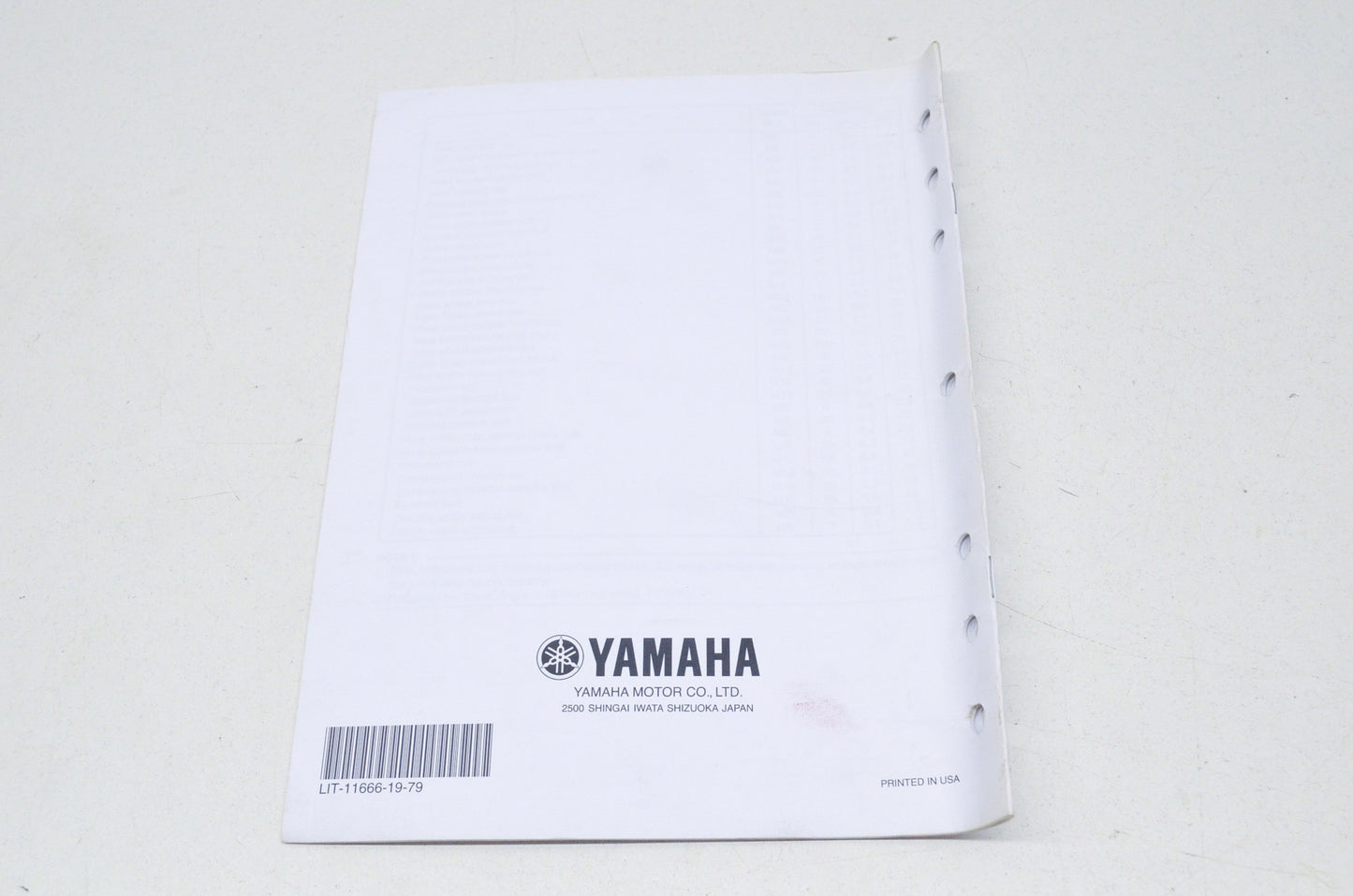 OEM Yamaha LIT-11666-19-79 FZS10V(C) Assembly Manual