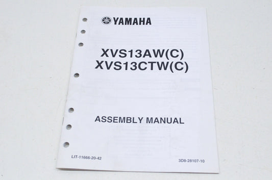 OEM Yamaha LIT-11666-20-42 XVS13AWCTW(C) Assembly Manual NOS