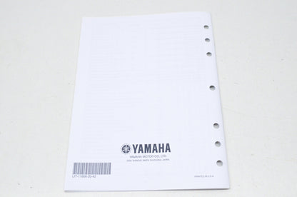 OEM Yamaha LIT-11666-20-42 XVS13AWCTW(C) Assembly Manual NOS